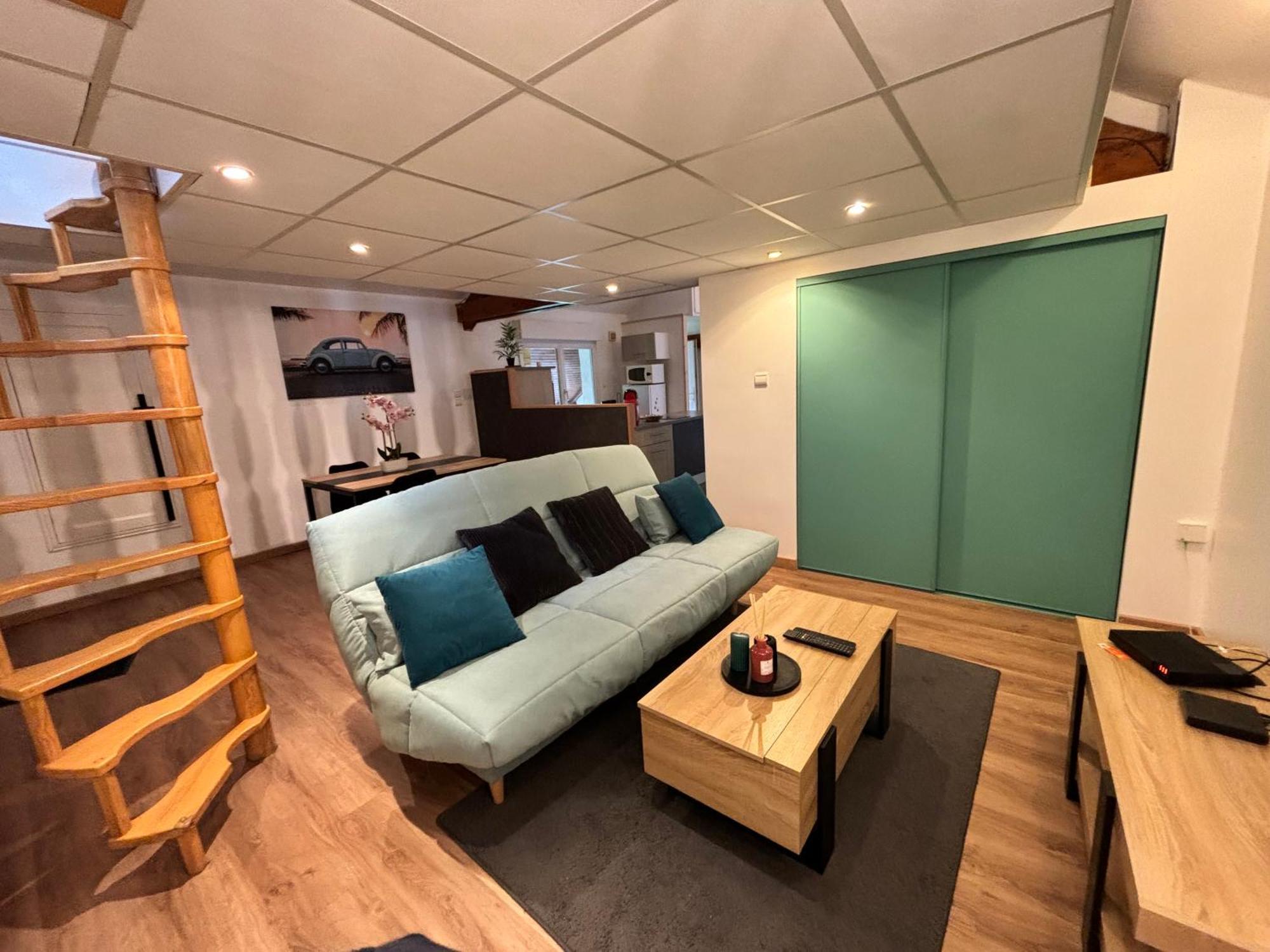 Mini-Loft, Terrasse 24M2, Internet Haut-Debit, Garage Prive Et Place De Parking Audincourt Экстерьер фото
