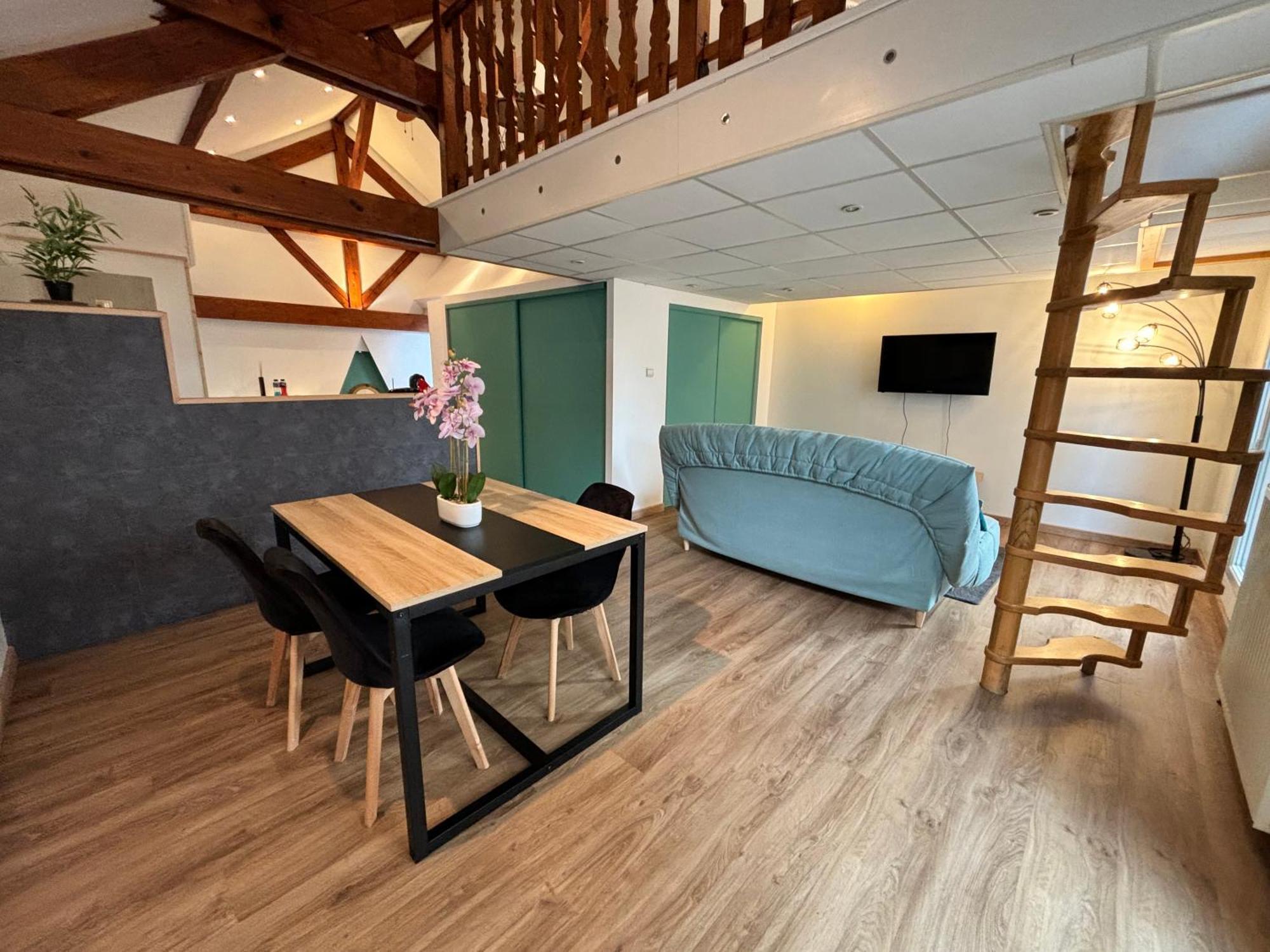 Mini-Loft, Terrasse 24M2, Internet Haut-Debit, Garage Prive Et Place De Parking Audincourt Экстерьер фото